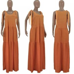 Gradient Color Loose Maxi Dress